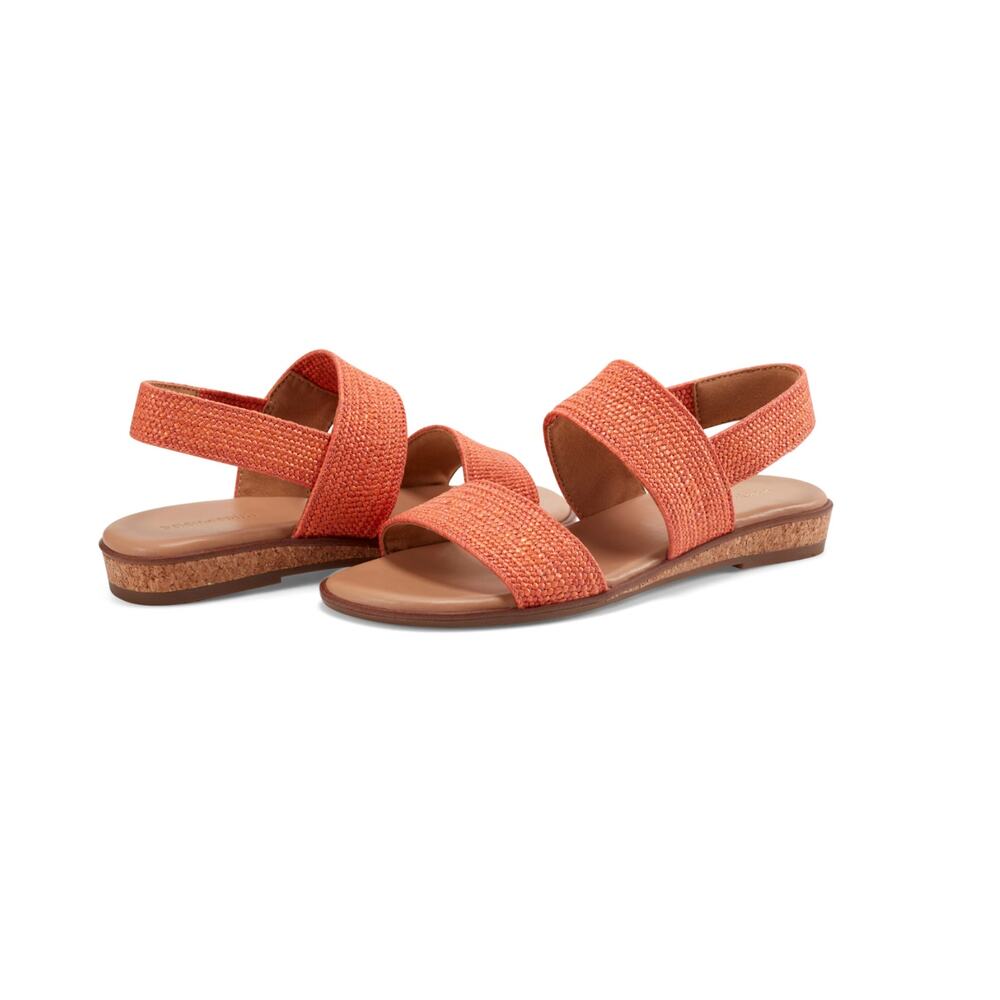 Easy Spirit Lana Orange Comfort Sandals Adjustable Straps - 7.5 & 10M - New